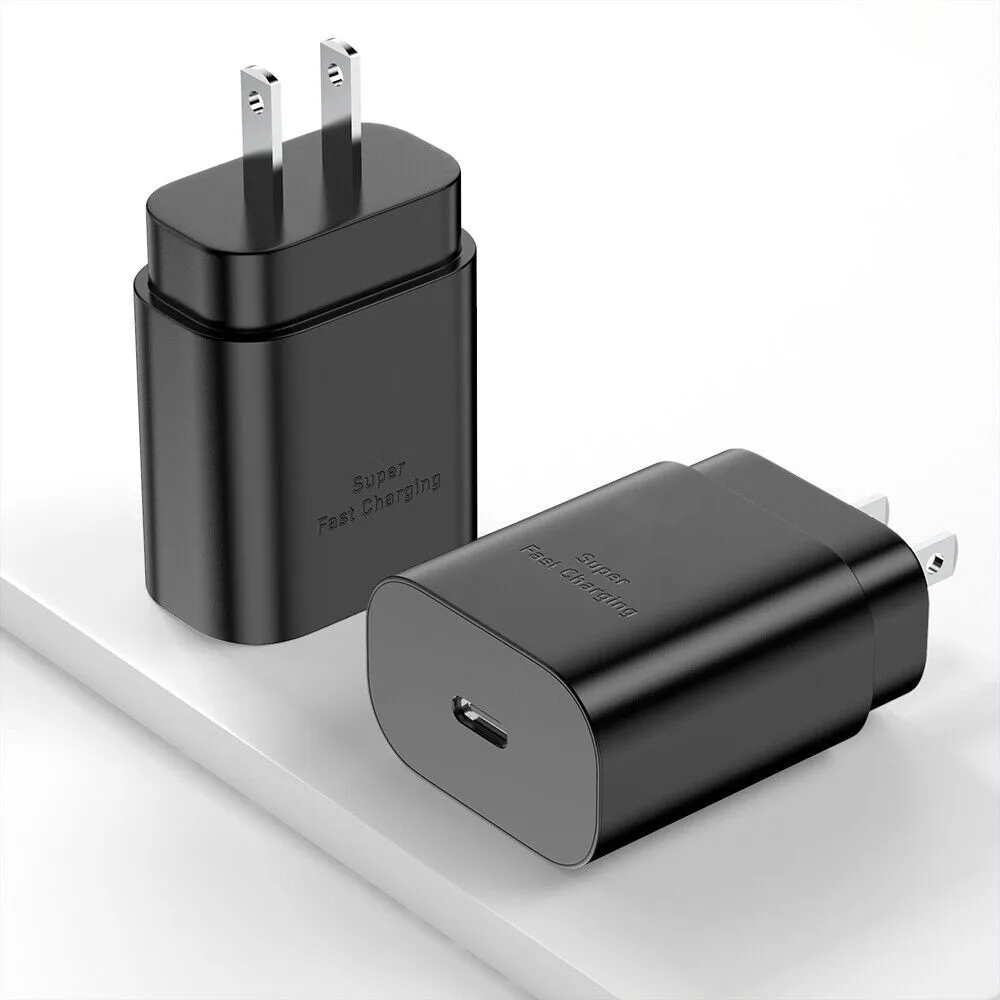 100% Genuine 25W PD Travel Adapter EP-TA800 Charger Original Fast Charging for Samsung Galaxy S22/S22 Ultra/S22+/S21/S21+/S21