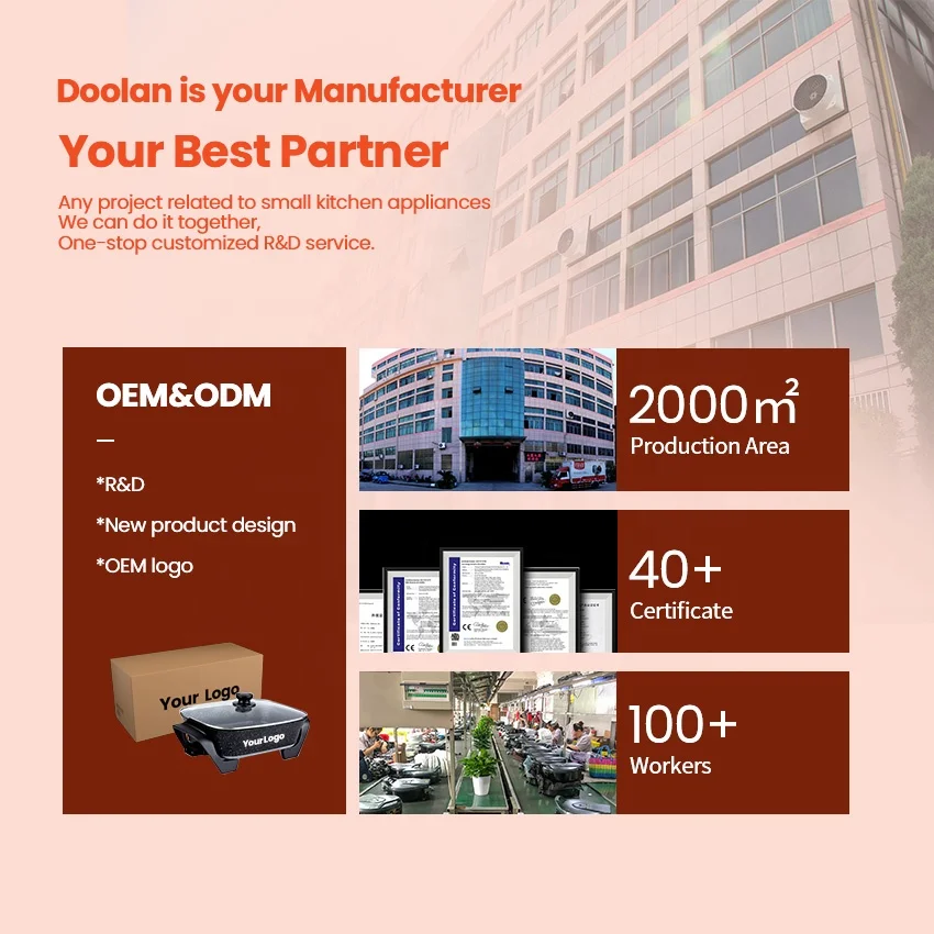 5L multifunctional electric cooking hot pot OEM non stick coating die cast casserole micro skillet low pressure cooker