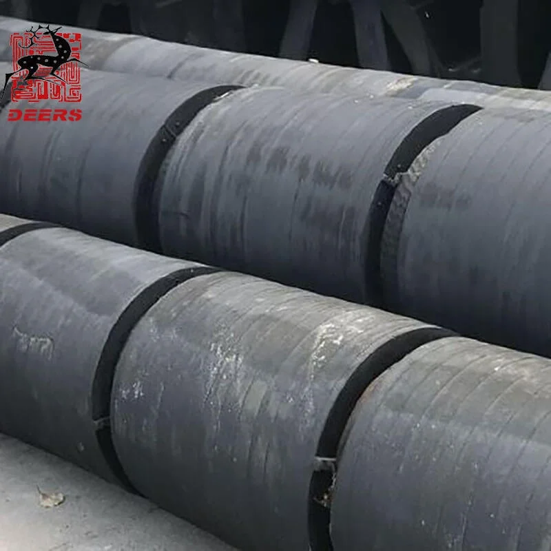 Deers marine hollow cylindrical rubber boat fenders for tug boat