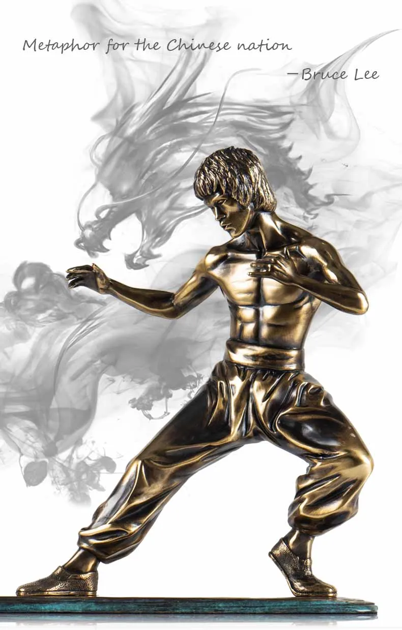 home deco hotel deco bronze bruce lee sculpture