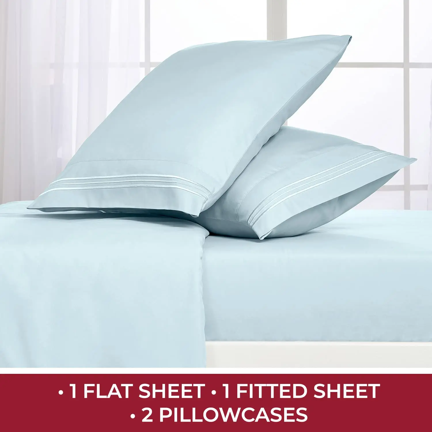 Wholesale Cheap Price Ready To Ship MOQ 1 Brushed Microfiber Soft Like Silk 100% Polyester Bed Sheet Set in Stock