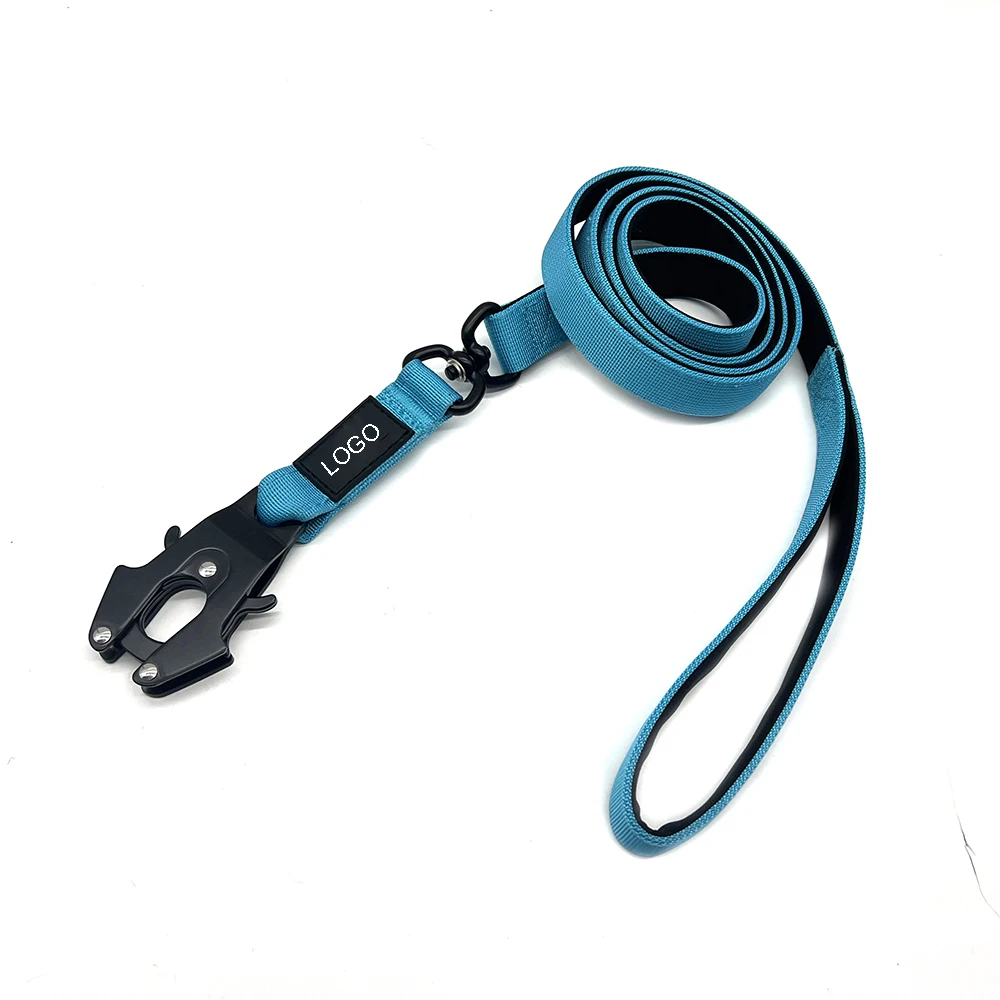 Custom Nylon Tactical Dog Straps Harness Set With Luxury Cobra Metal Buckle For Training Dogs