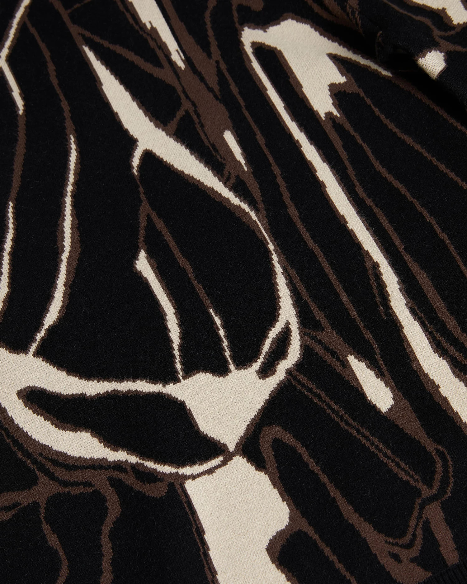 Custom oem&odm women crew neck puff sleeve abstract jacquard jumper sweater