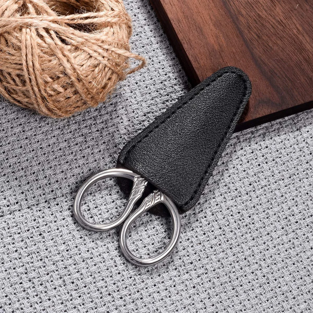 Stainless Steel Multi-Purpose Vintage Small Precision Scissors  With PU Sheath