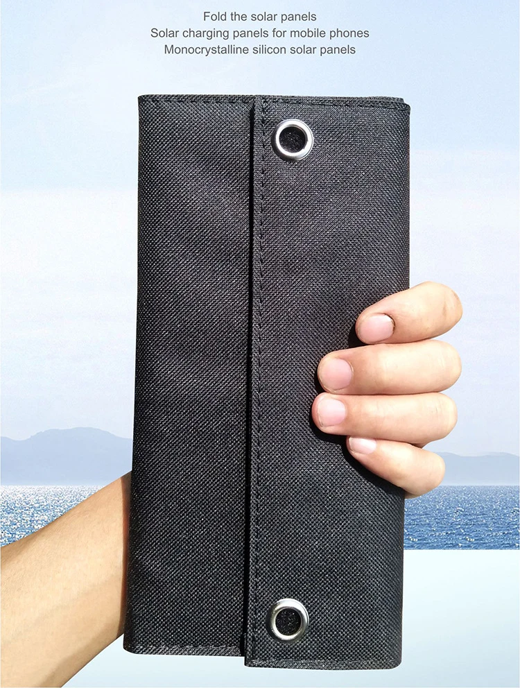 Customized Foldable Portable Solar Panel 15w 20w 28w 30w Usb Charger DC Port High Quality Conversion Home Use Solar Panel