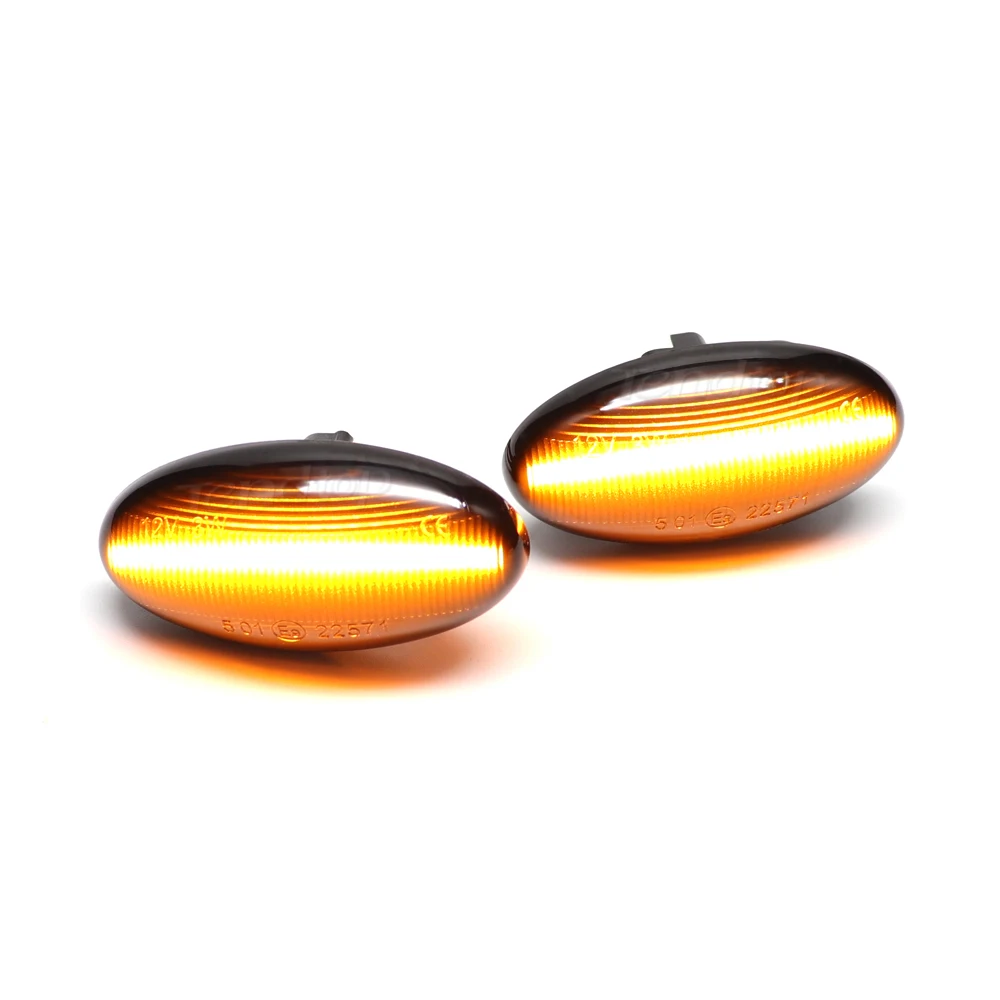 5 solutions Blinker Signals Lamp side marker light For Peugeot 307 206 407 107 607 1007 Citroen C1 C2 C3 C5 C6 Berlingo Repeater
