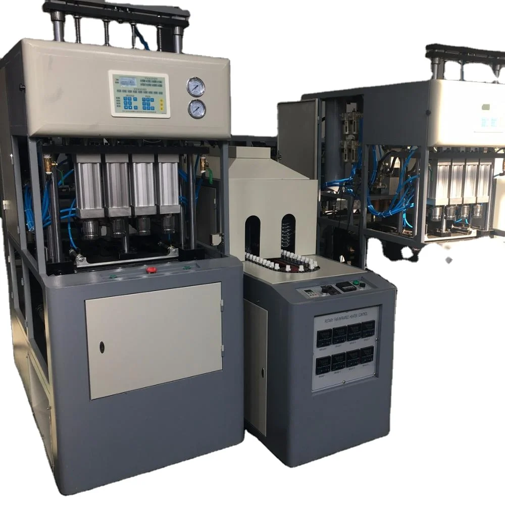 4 Полость полуавтоматическая выдувная установка для вытягивания производитель для бутылки емкостью 2000bph