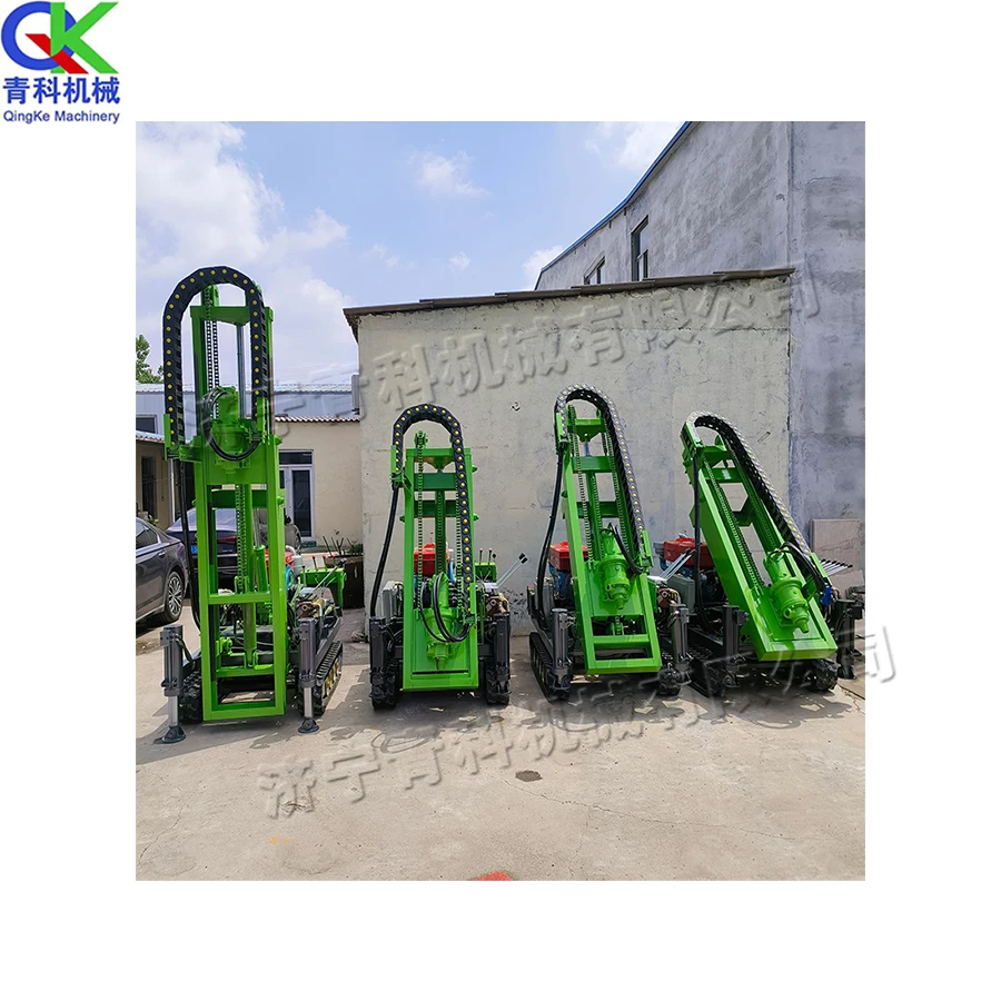 1-3 Meter Rubber Crawler Chassis Pile Driver Hydraulic Submersible Drilling Machine Wire Pole Trenching Machine