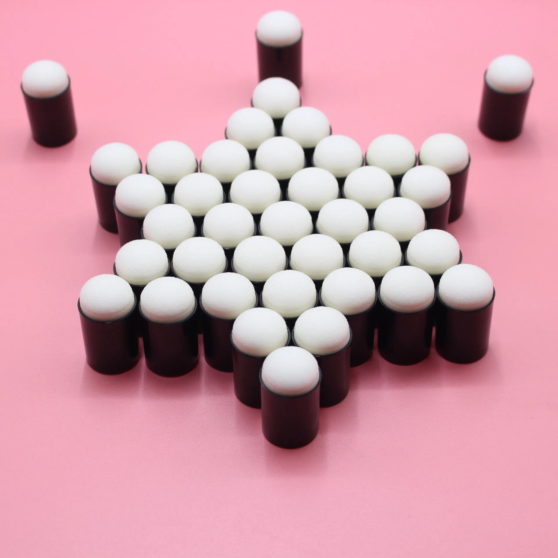 Children Craft DIY Painting Tools Finger Sponge Stamp Black Dauber Sponge