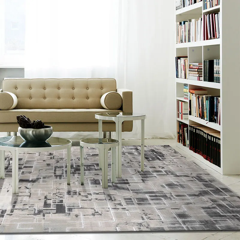 Turkey Imports Italian Simple Nordic Noble Glacier Grey Carpet