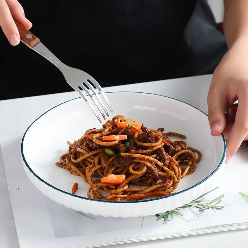 31 pieces Ceramic Dinner Plates Salad Soup  Bowl Plate Dinnerware Bowls Set for Restaurant