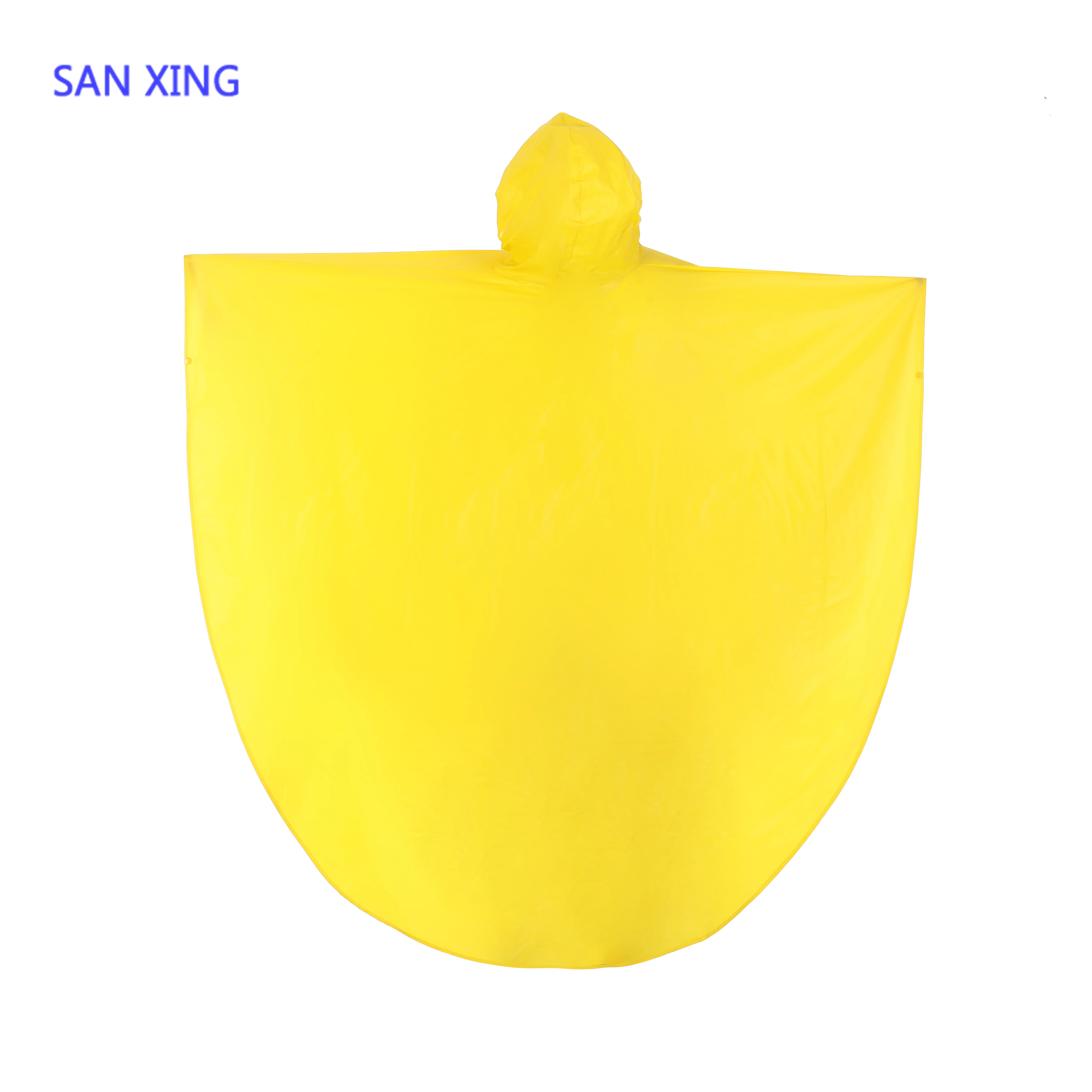 igh quality customized logo printed long reusable waterproof polyester PVC raincoat