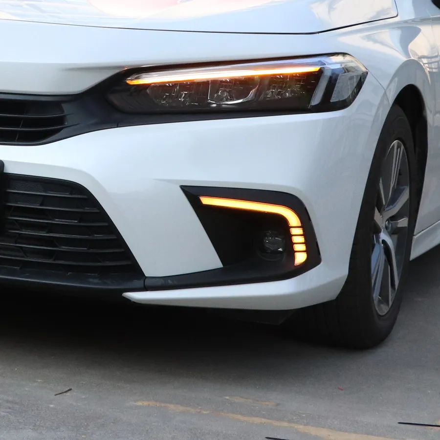 Gobison Hot Sales Led Day running light Turn Signal Lamp For Honda Civic 2021 Driving Fog Light