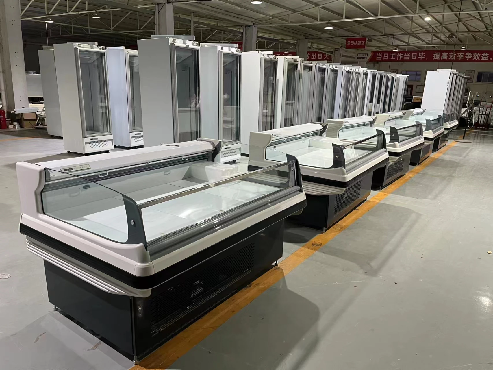 commercial cooler meat display chiller refrigerated showcase meat display fridge deli meat display refrigerator