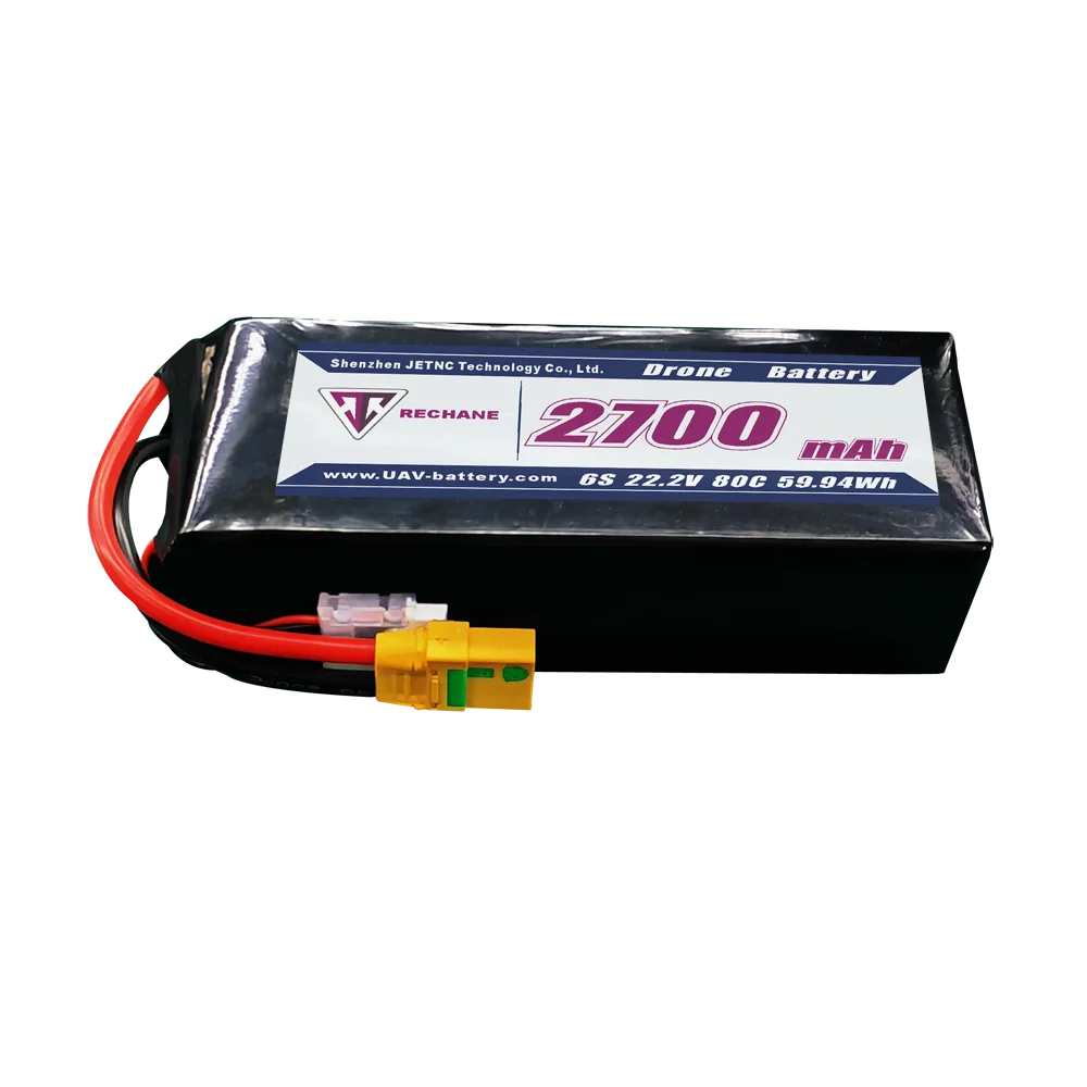 JENTC Lipo battery  FPV 6s 2700mah 80c  22.2V drone semi-solid state battery Suitable for UAV batteries