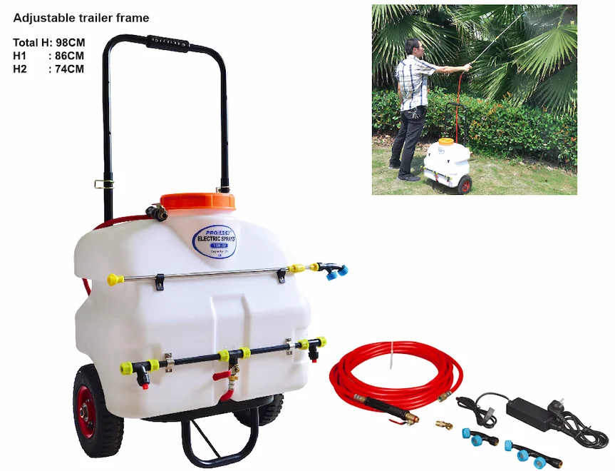 TSR-32 Series 32L Agricultural Rechargeable Battery Power Sprayer With Wheels