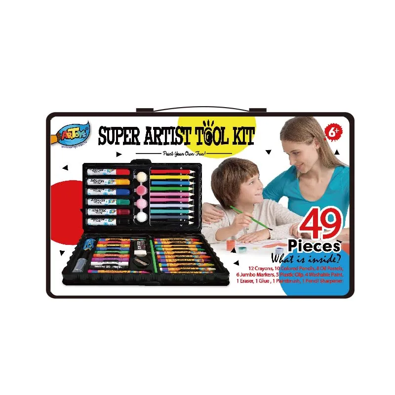 High quality plastic miniature drawing color art crafts set for kids