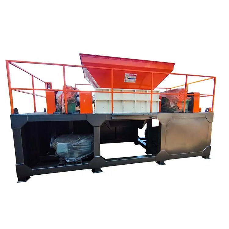 Double Shaft Shredder Industrial Paper Shredder Heavy Duty Shaft Shredder Machine for Scrap Metal Aluminum Cans