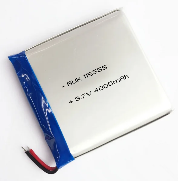 Пользовательский литий-полимерный аккумулятор Hunan AUK 527390 606090 4000 мАч 3 7 в литий-ионный полимерный для GPS светодиодный фонарь