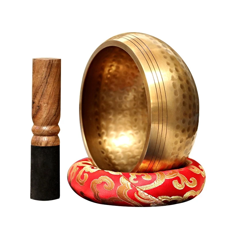 Nepal handmade Tibet Buddha sound Yoga Meditation Chanting  Brass Chime Handicraft music therapy Tibetan Singing Bowl
