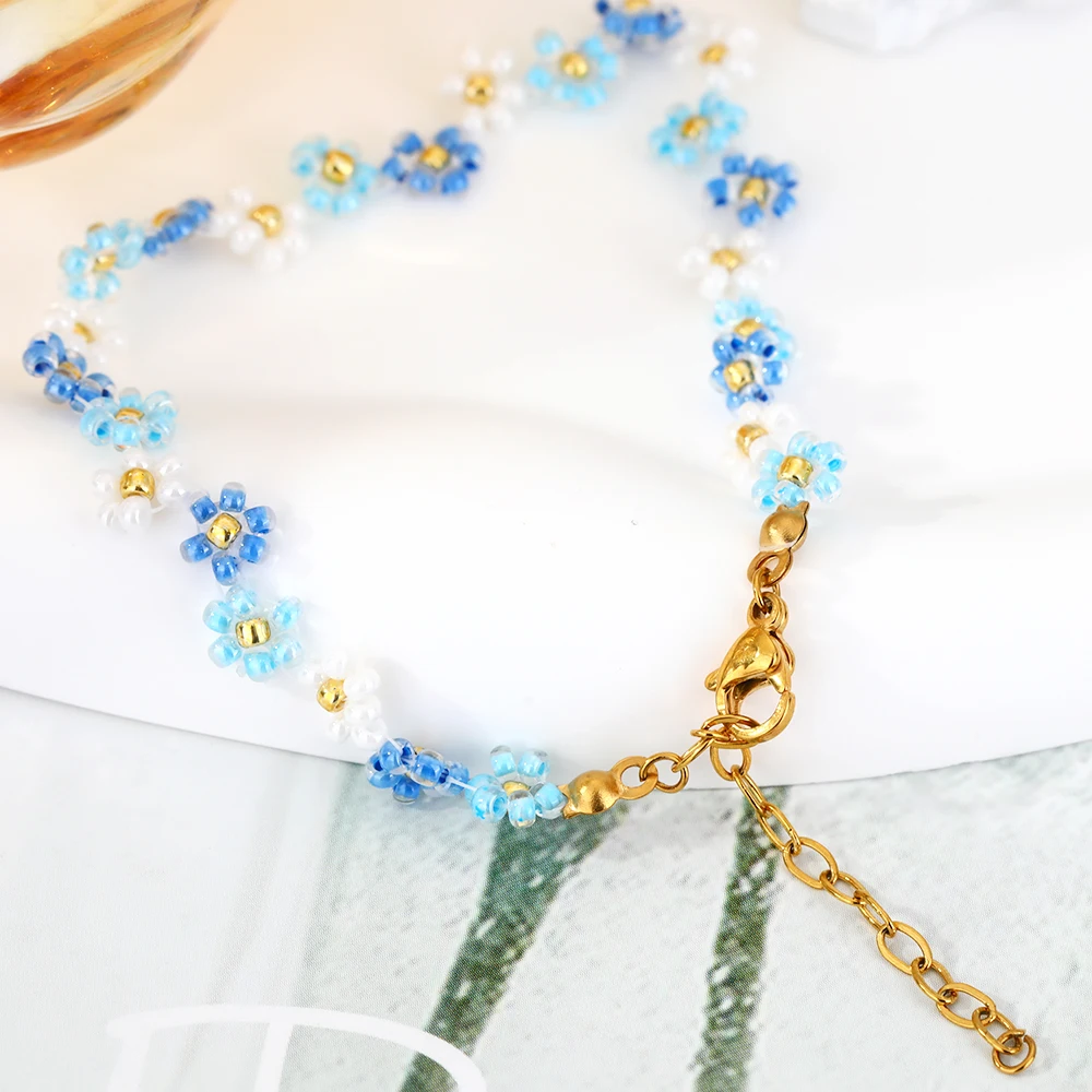 FY модные ювелирные браслеты бохо ручной работы дружба бусины из семян Миюки цветы солнца Маргаритка плетеные серферские до лодыжки