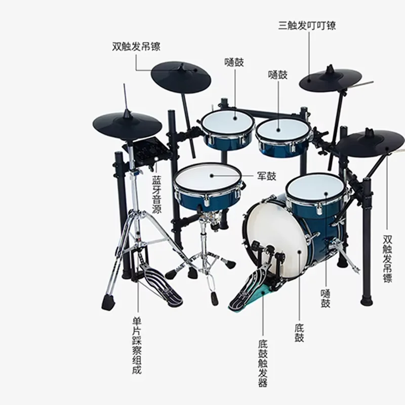 Adult Professional Manufacturers Of Electronic Drum Sets Electric Drum Set Beginners Five Drums Four Cymbals