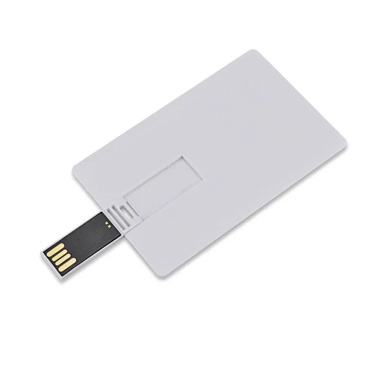 Bulk Cheap Plastic Card USB Flash Drive 2.0 1GB 2GB 4GB Business Card 8GB 16GB 32GB Pen Drive USB Memory Stick with Free Print