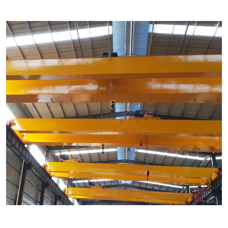 Upgrade 20 ton 25 ton Euro-style double girder beam electric overhead traveling bridge cranes from changyuan crane home town
