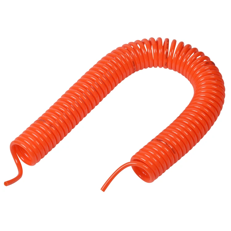 
Flexible Pneumatic TPU Air Brake Pipe Coil Hose With Quick Coupler For Truck And Industrial Use 