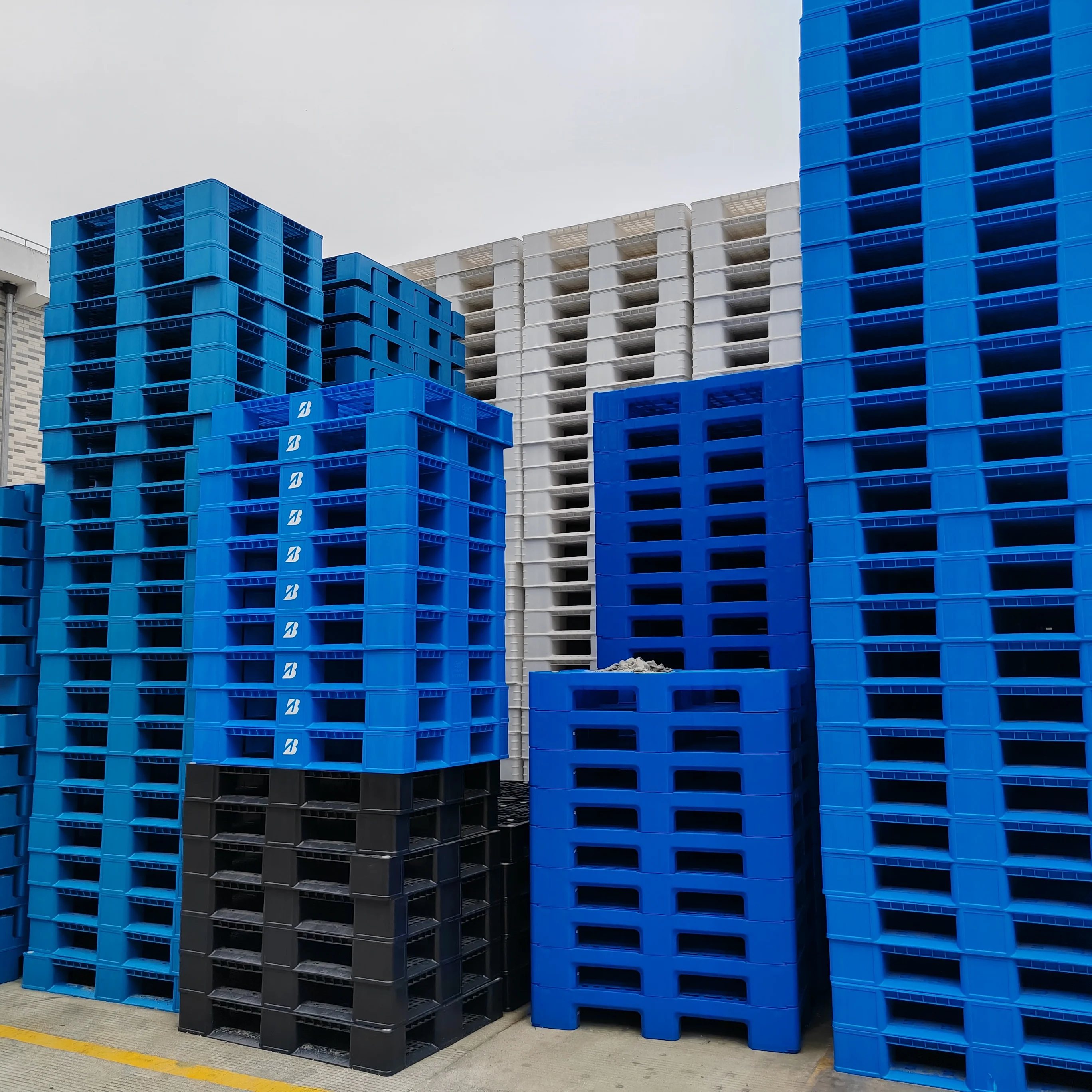 Export  industry storage heavy duty warehouse plastic pallet single sides plastic pallets