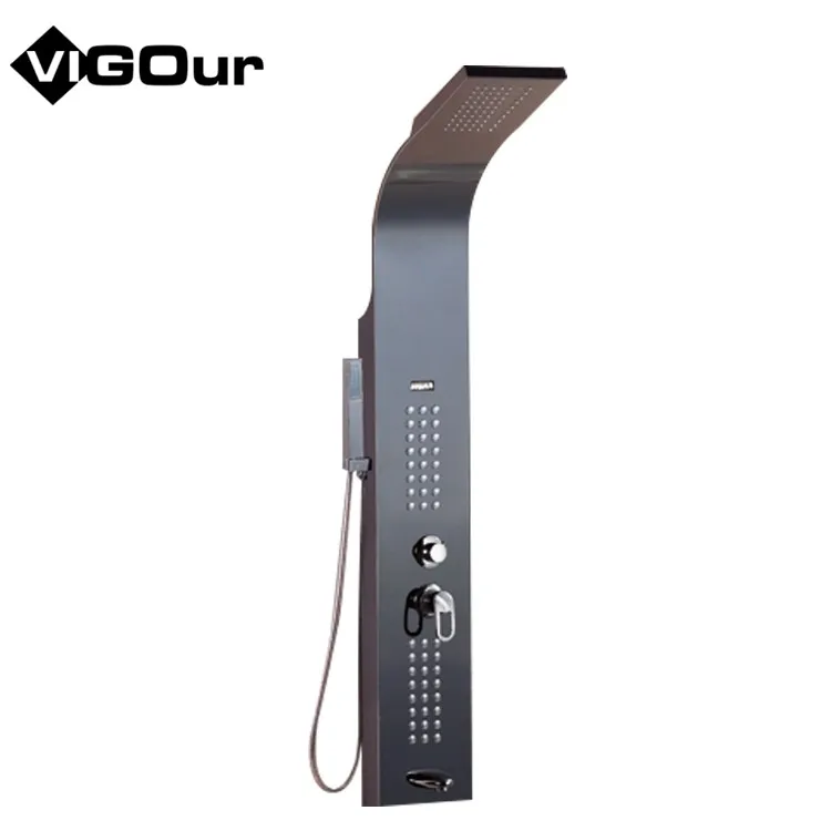 baie dus robinet high quality shower set classic style ABS jet massage pause spray stainless steel shower panel