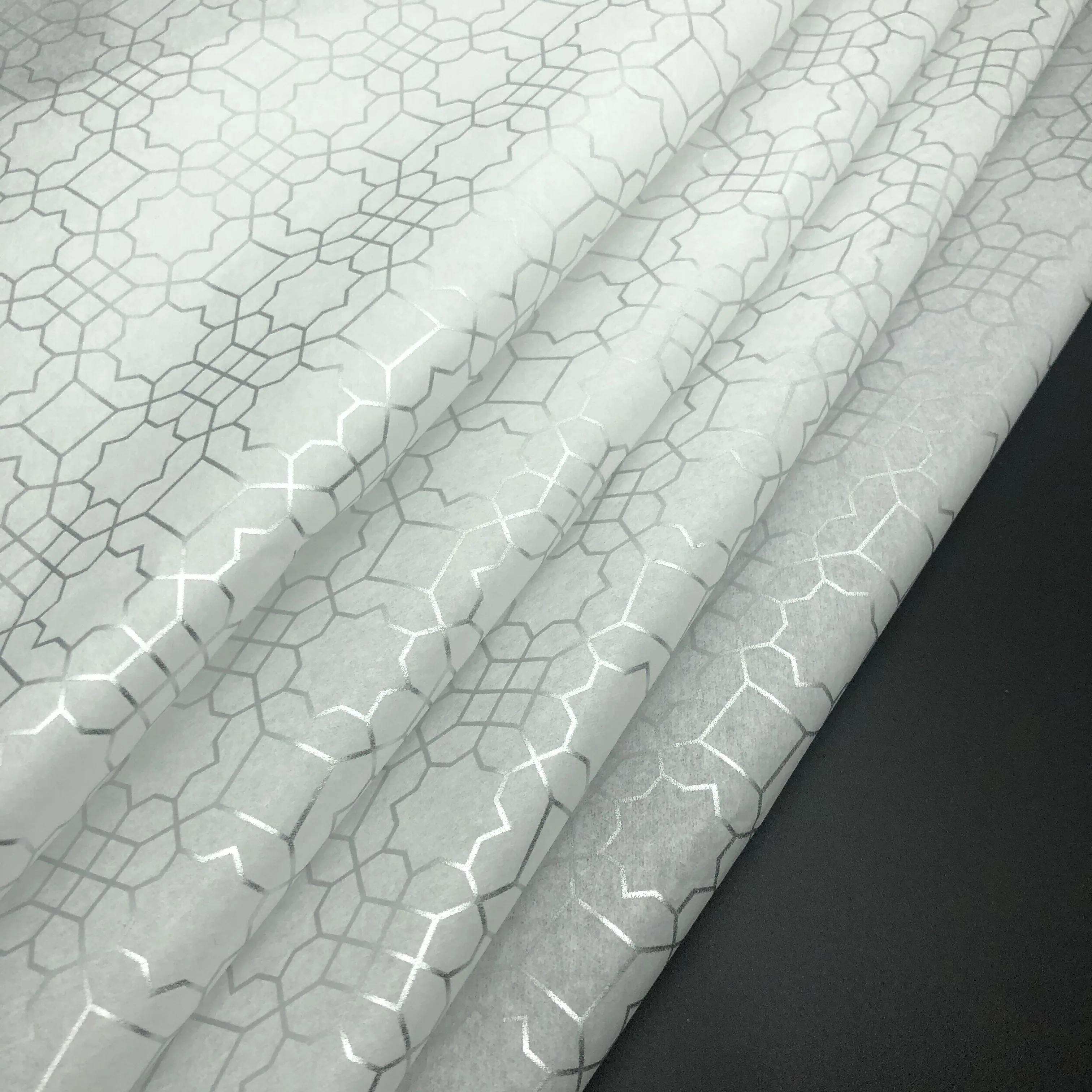 Silver Print Colorful Tissue Wrapping Paper / Gift Wrap / Silver Tissue Paper