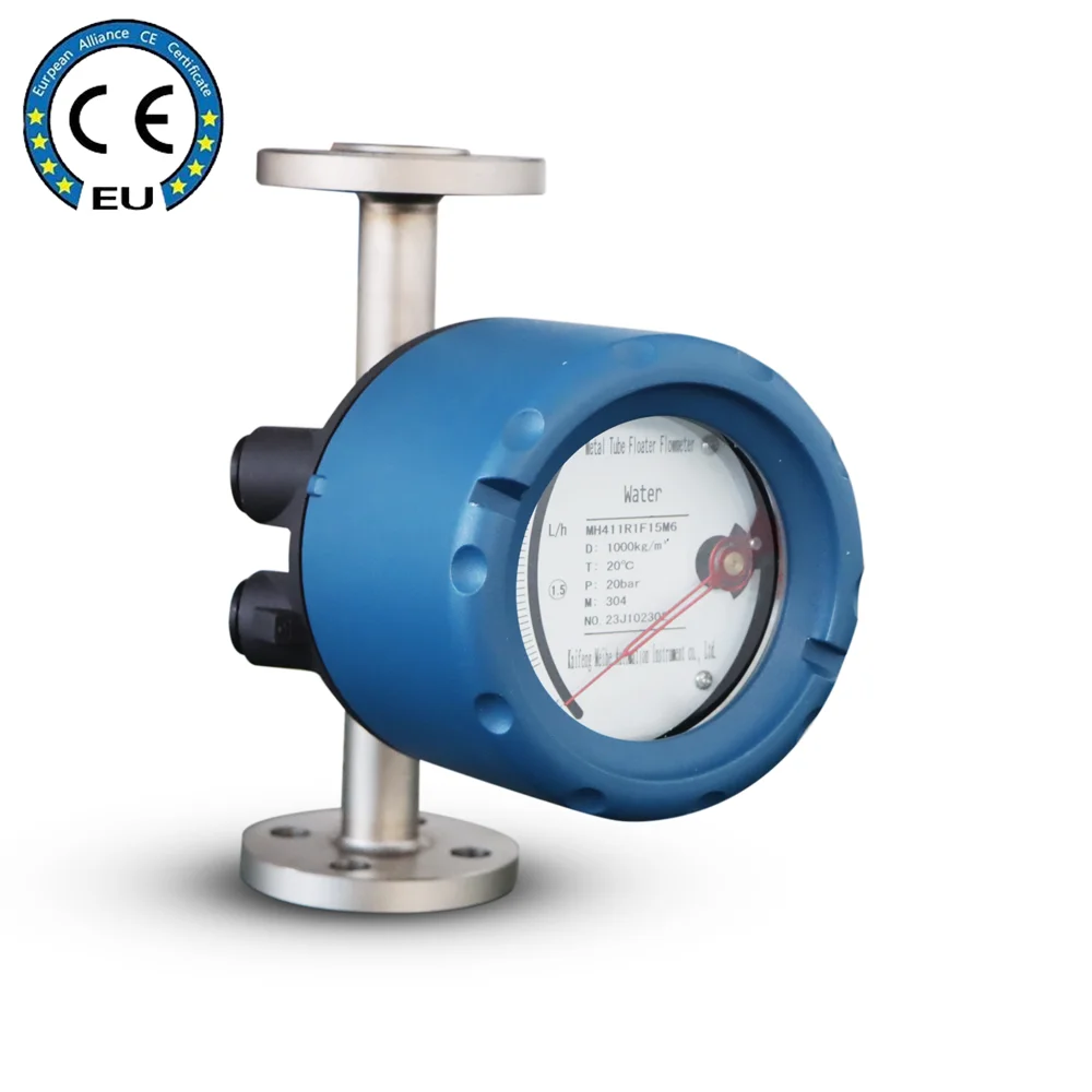 DN32 Flowmeters Water Meters Sanitary Type Metal Tube Pipe Rotameter