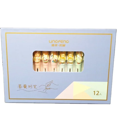 Sanrio Laurel Dog Erasable pen Metal pen holder Bookmark Big eared Dog student EF  Practice Pen Prize