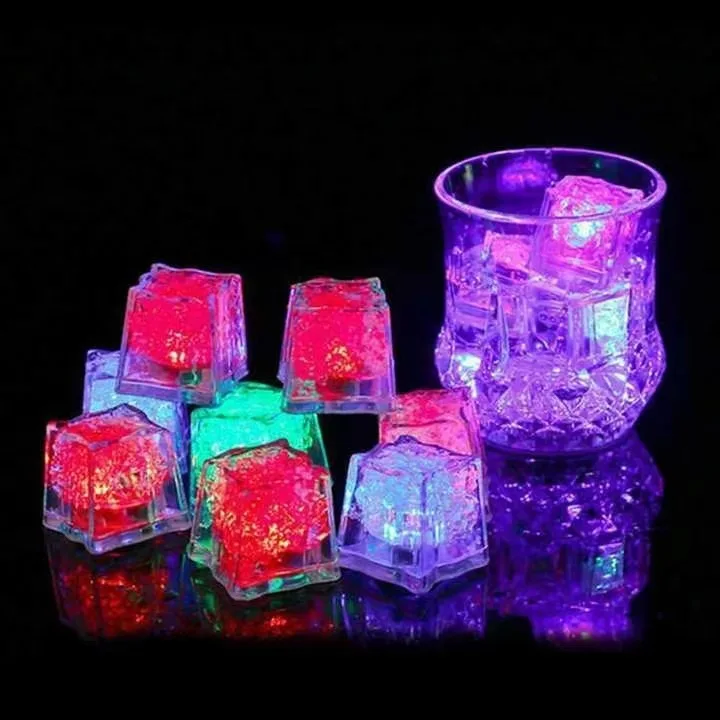 New Arrival 2024 Light Up Ice Cube Led Flashing Ice Cubes For Decorations Bar Club Party