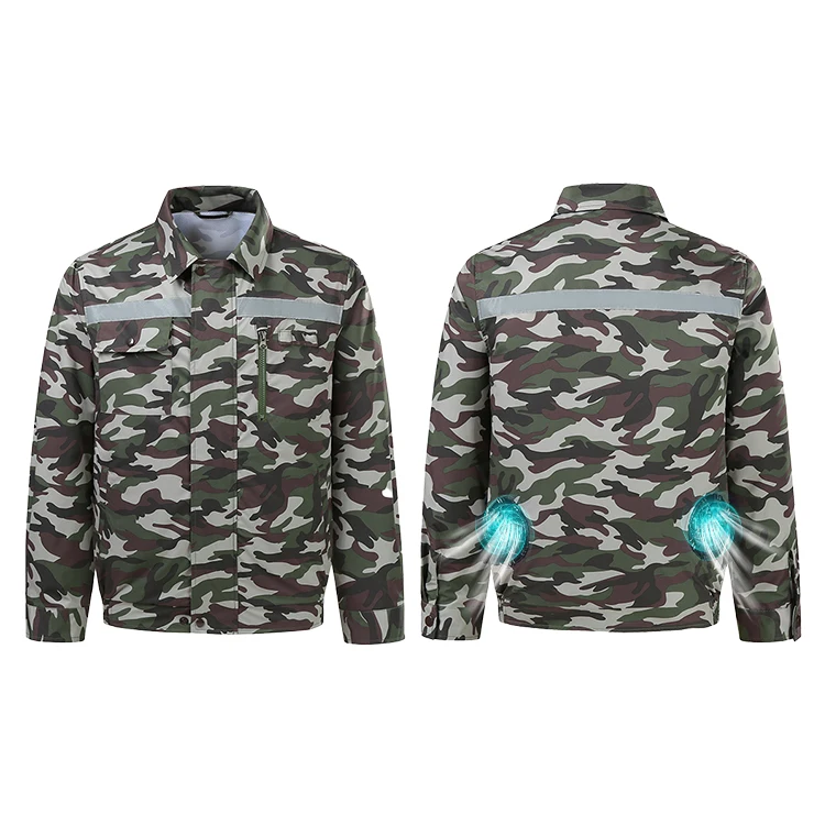 Одежда для кондиционирования воздуха камуфляжная ветровая куртка Вентилятор Спецодежда охлаждающая куртка с вентилятором