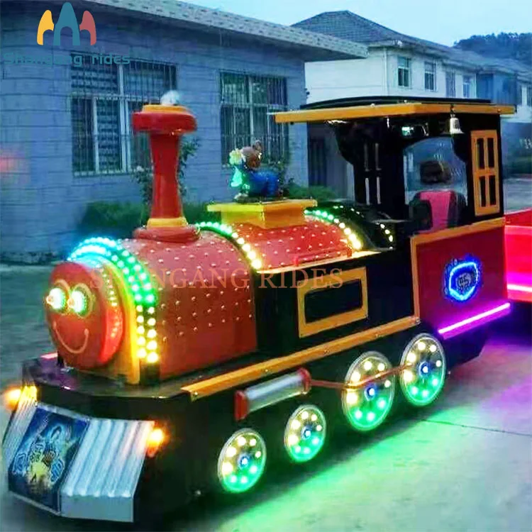 China Supplier Amusement Park Train Commercial Electric Thomas Ride On Train Kids Electric Trackless Train For Sale