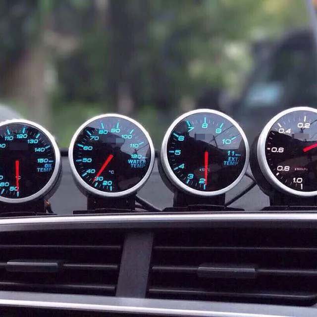 Defi BF White&red Light 60mm Gauge Volt water temp oil temp oil press rpm vacuum boost ext temp air/fuel Ratio auto gauge meter