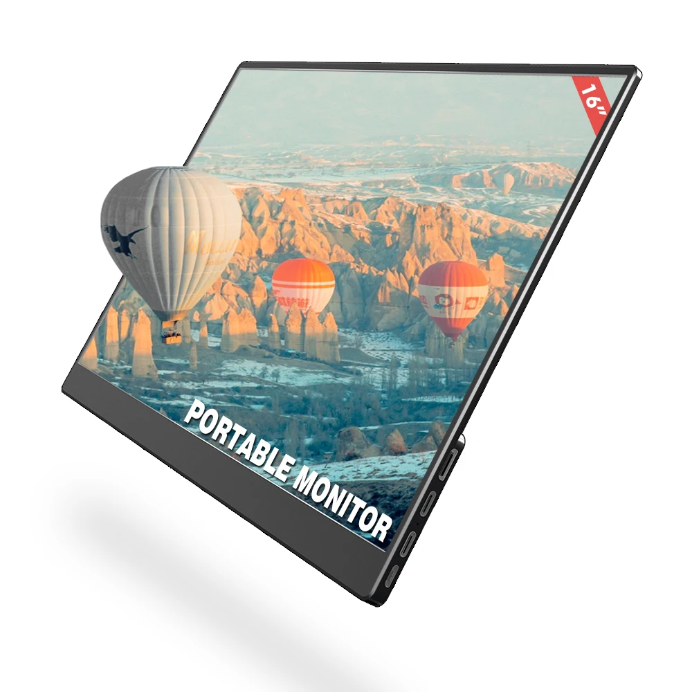 Super thin 16 inch 1920*1080 laptop portable display screen led gaming monitor interface support type c HD data connection