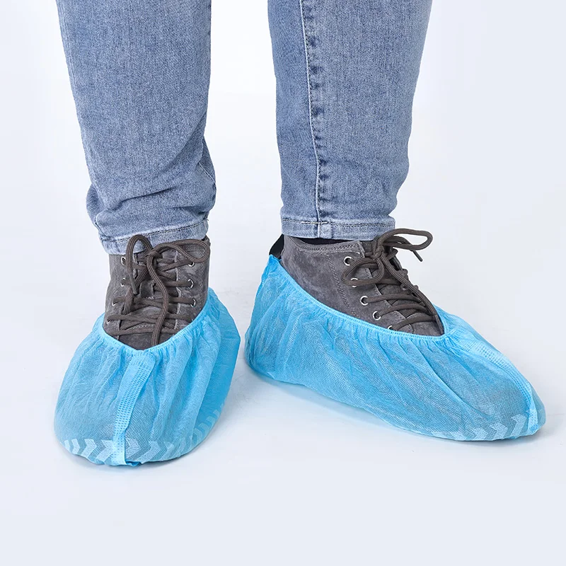 surgical boot covers disposable shoe cover medical shoe cover  nonwoven boot High Quality dust-proof