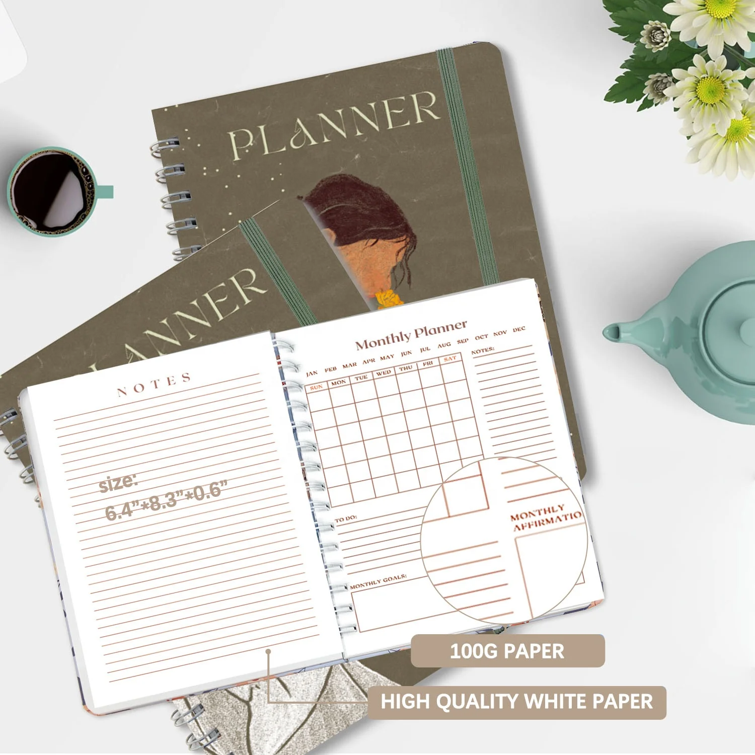 Manifestation Manifest Customized Journal Notebook Inspiring Monthly 2023 Daily Planner Book