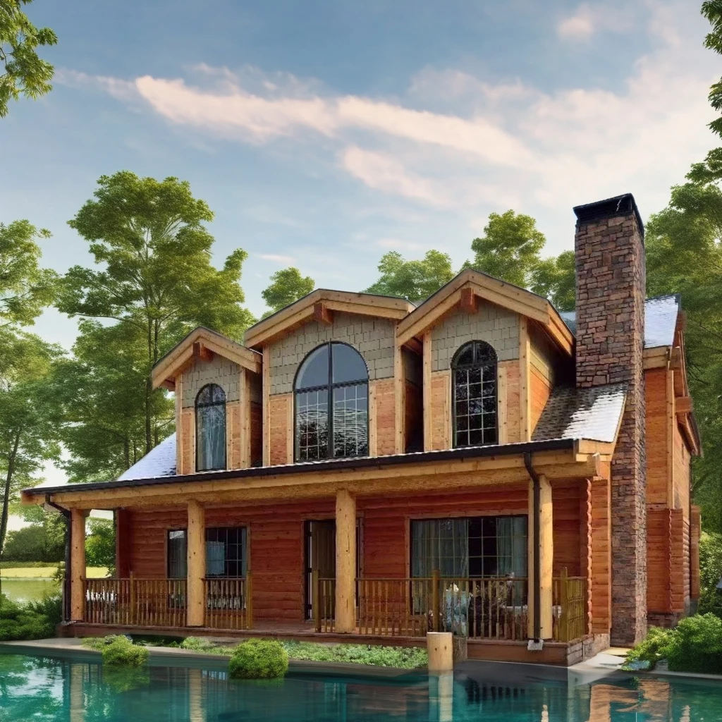 Modern Design Prefabricated Wooden House for Sale for Luxury Villa Real Estate Smart Home
