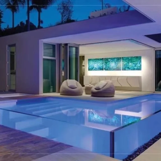 Сборный бассейн, прозрачный акриловый бассейн, индивидуальный бассейн из оргстекла