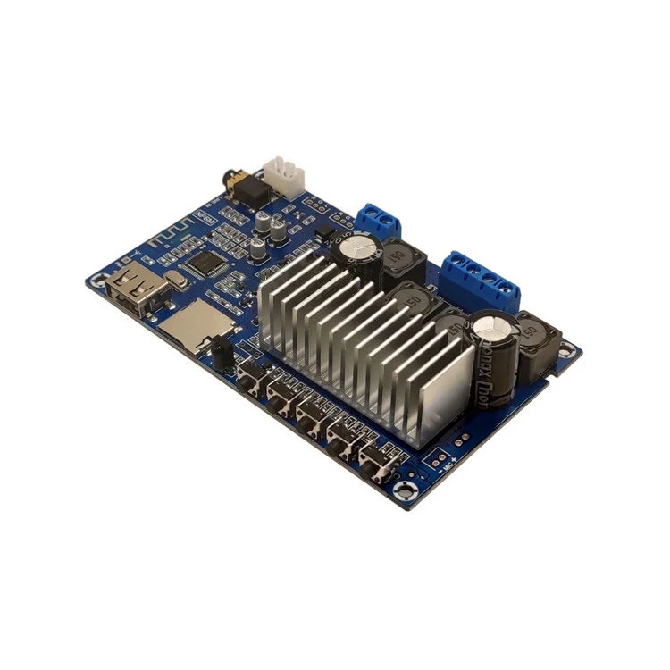 TPA3116 high-power dual-channel digital power amplifier board 12-24V finished board with BT 5.0  U disk TF card decoding