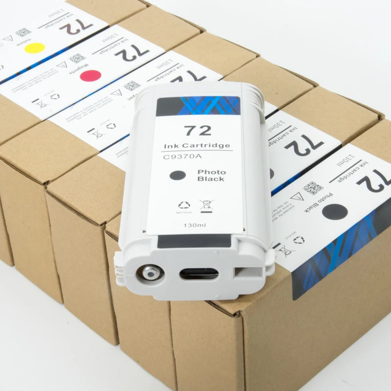 HP72 130ml Factory Accept Custom Original refurbish ink cartridge Available For Designjet T1100 1200 1300 610 620 770 790 795