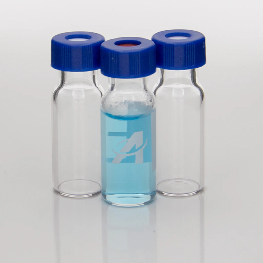 Aijiren borosili 3.3 1.5ml 9-425 Screw Neck lab chromatography analysis bottle HPLC autosampler test glass Vial with label