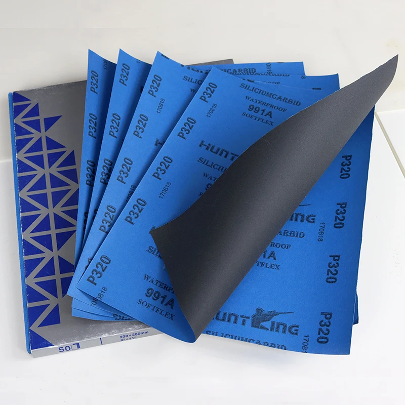Woodworking sandpaper  Wet Dry Sandpaper Abrasive Waterproof Sanding Paper sheet for Wood Furniture water sandpaper