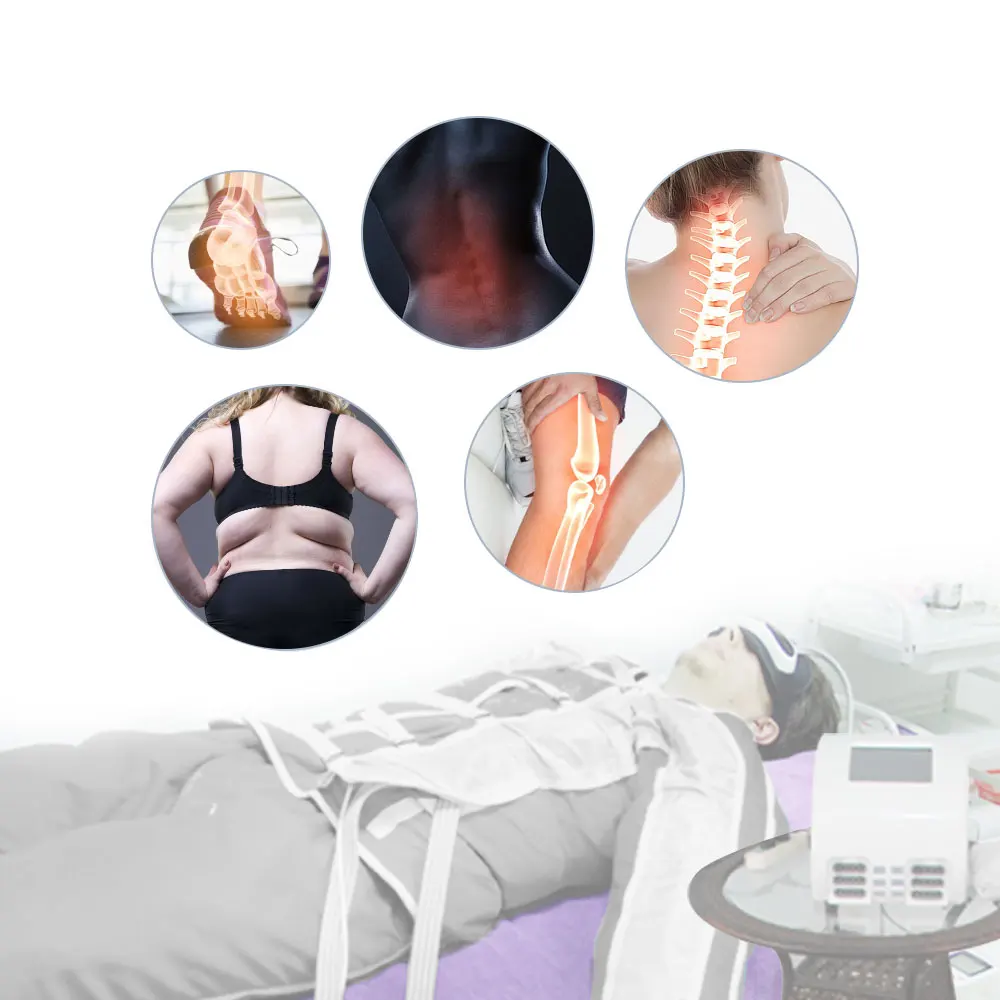 new honkay hot sale professional far infrared pressotherapy lymphatic drainage apparatus air pressure machine full body ma