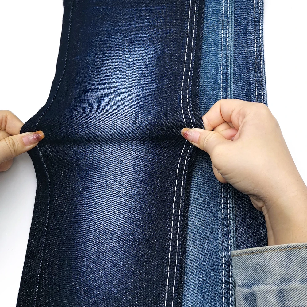 180-cm woven blue stretch denim fabric for jacket  10OA+10*10/75D+20D TR