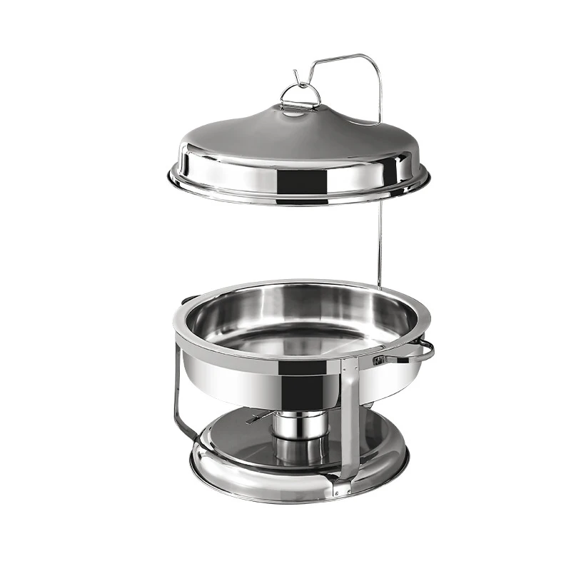 Drop Shipping  Food warm Buffet Stove Hanging Hinged Lid Gold Commercial Stainless Steel Buffet Stove
